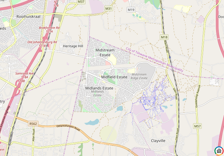 Map location of Midfield Estate